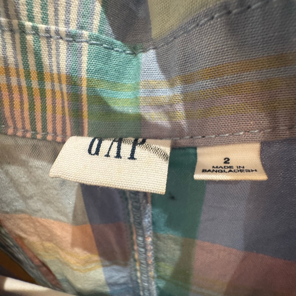 Gap Pastel Plaid romper - Picture 3 of 3